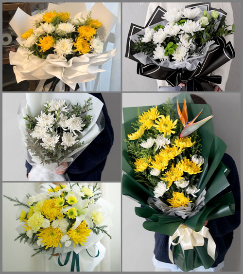 广东湛江市吴川市海滨街道塘尾社区白事花束代送